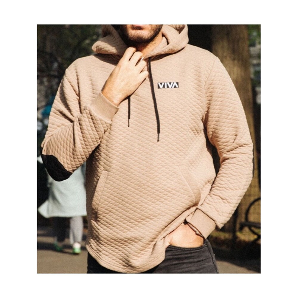 Barstool Sports Premium Quilted VIVA Hoodie Kangaroo Pocket Drawstring Size L